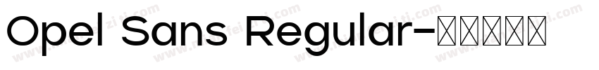 Opel Sans Regular字体转换